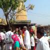 Devotees outside a Garh Temple